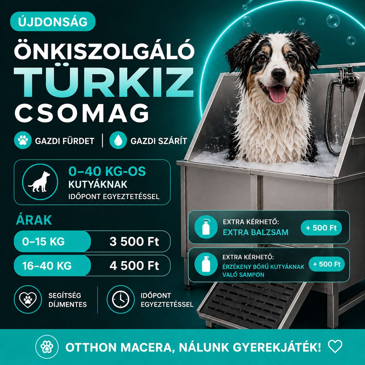 Önkiszolgáló Türkiz csomag